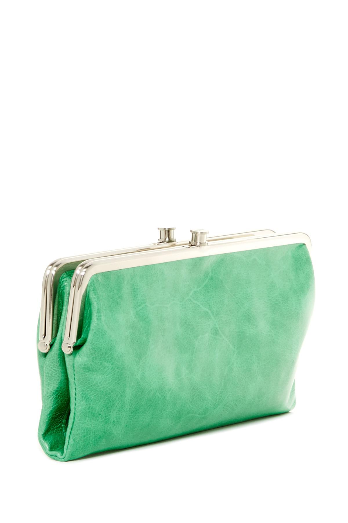 green hobo wallet