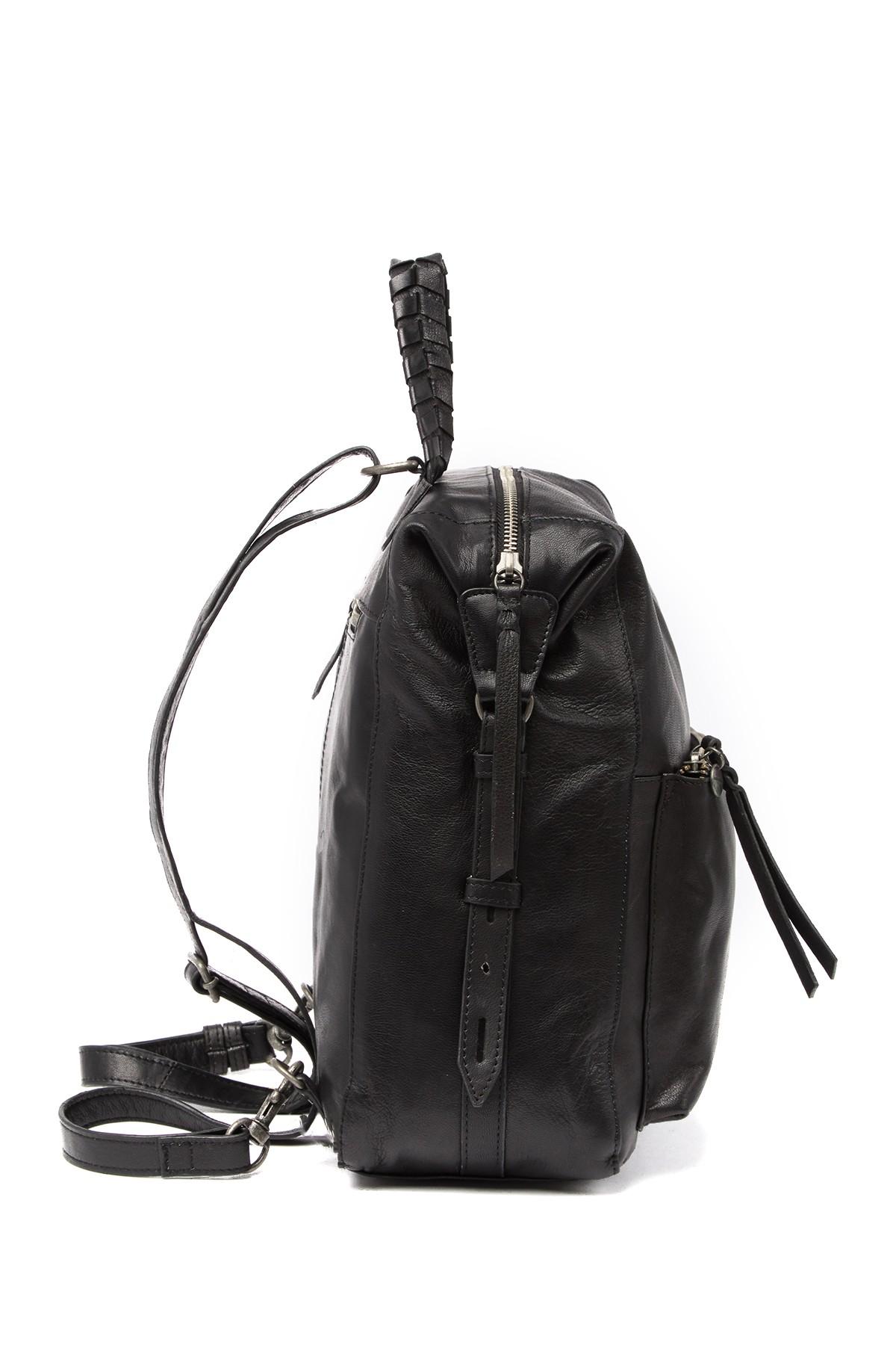 lucky brand leather backpack