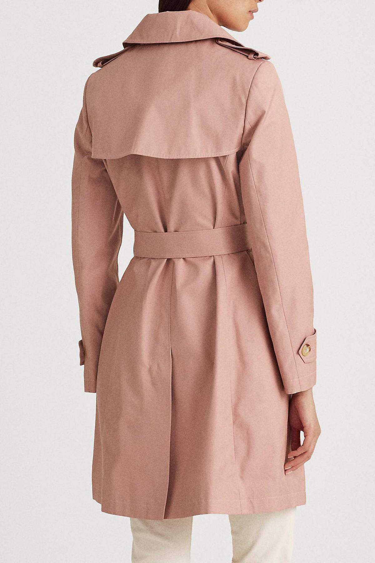 LOVERS + FRIENDS Pink Wrap Belted Short Trench Coat Size Small