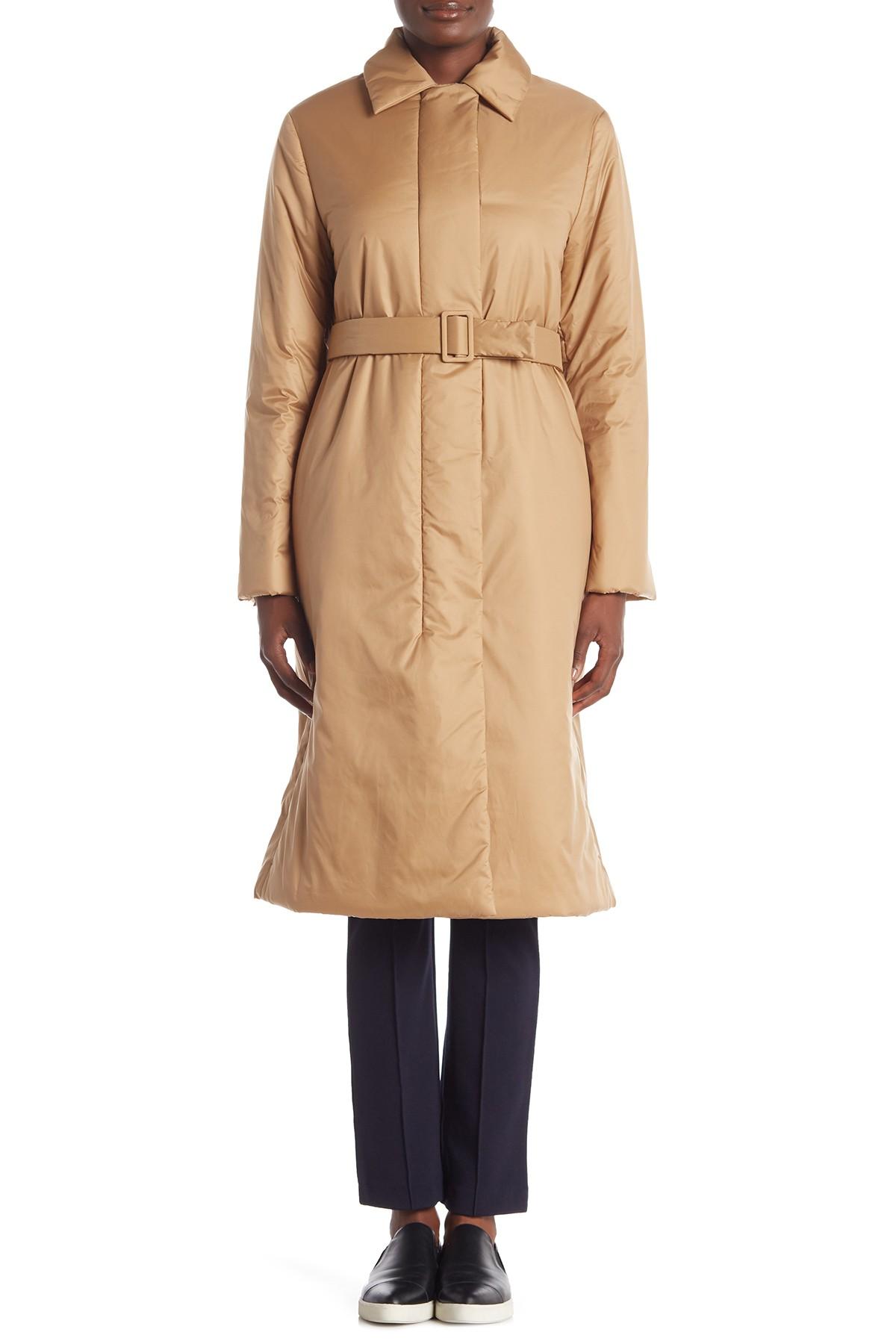 theory eco hooded puffer coat