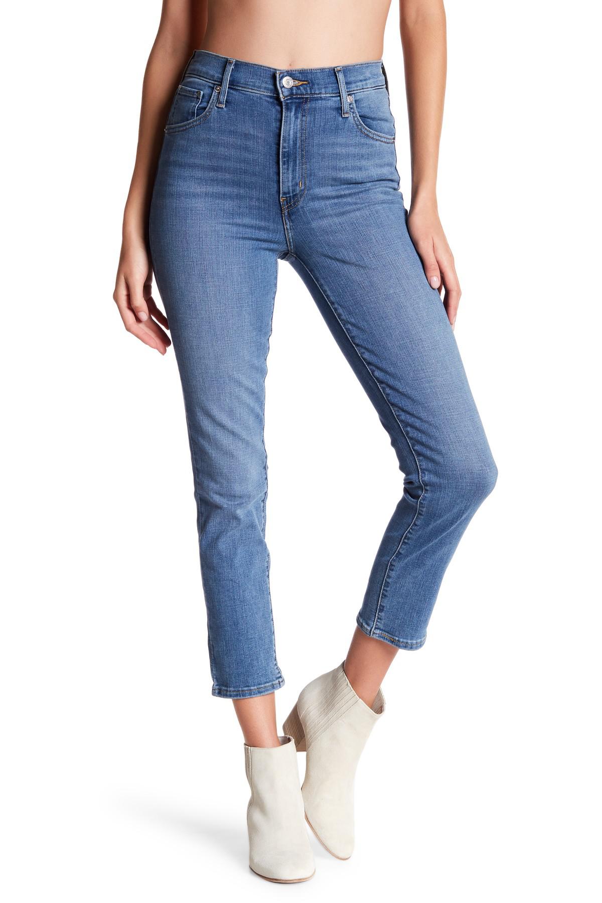 levi's mile high slim cropped jeans