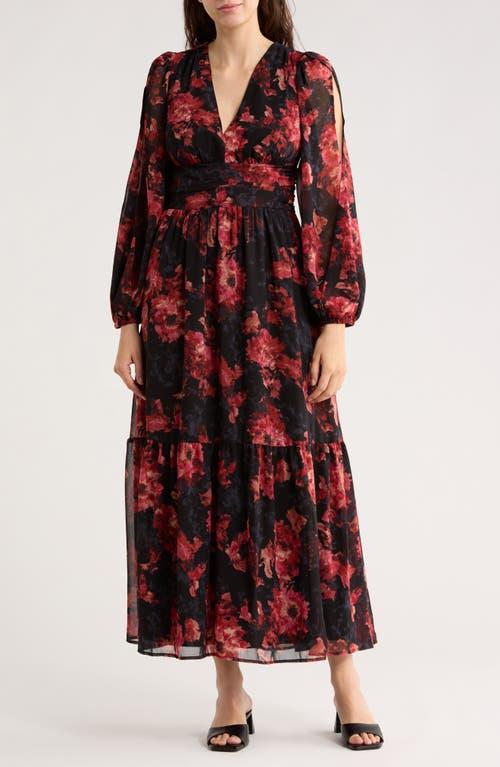 cece blue floral dress Cece Off-Shoulder Midi Dress Floral Blue
