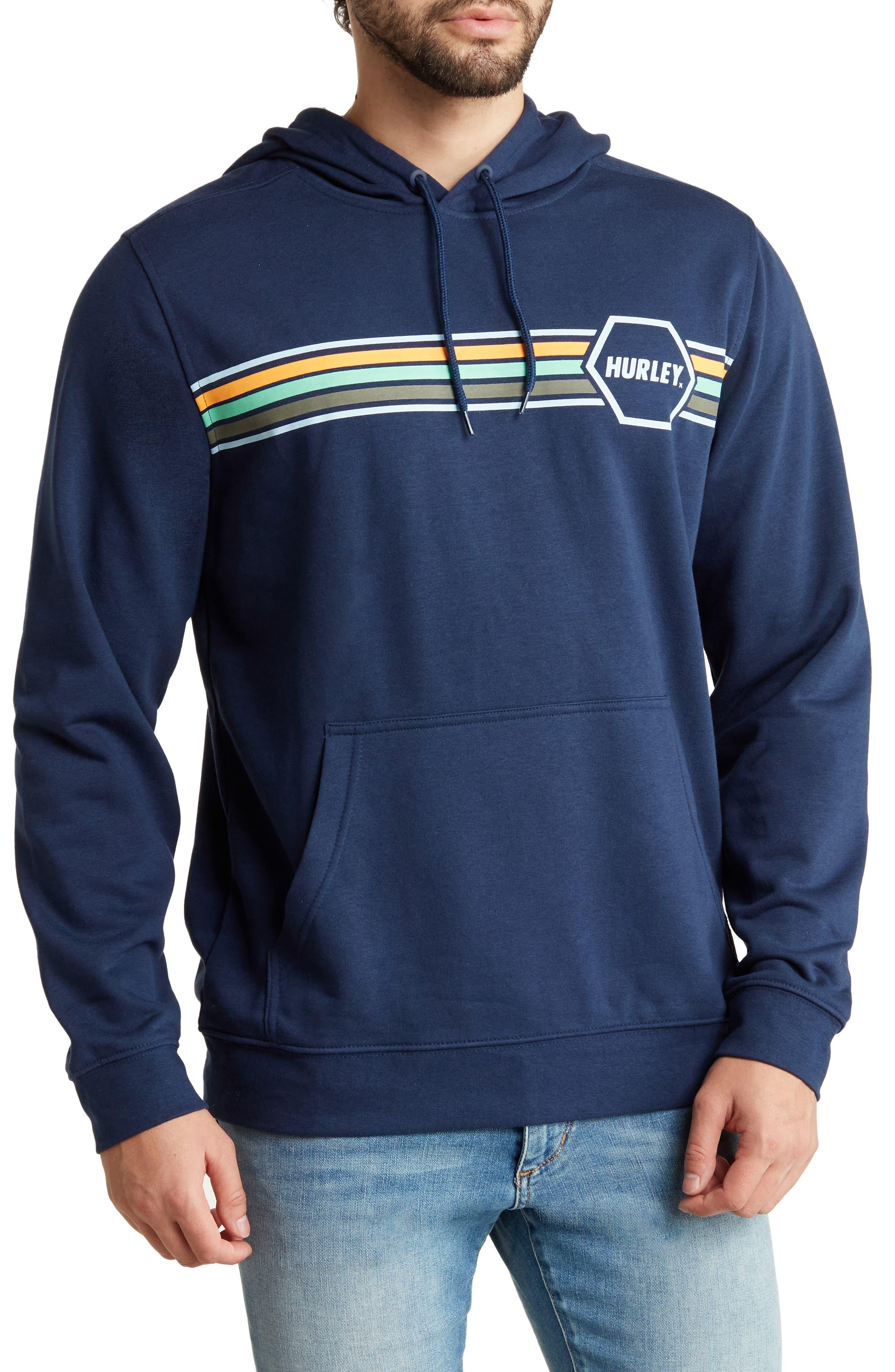 Hurley hot sale blue hoodie