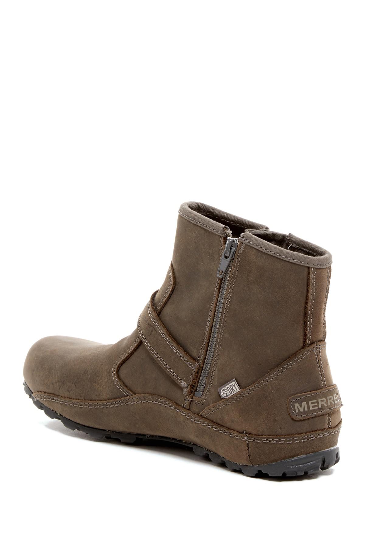 merrell haven tall buckle strap boot