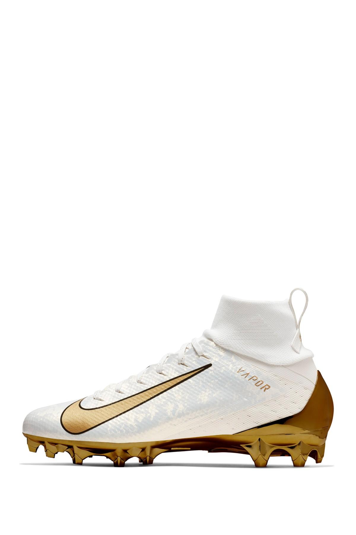nike vapor untouchable pro 3 metallic gold men's football cleat shoes