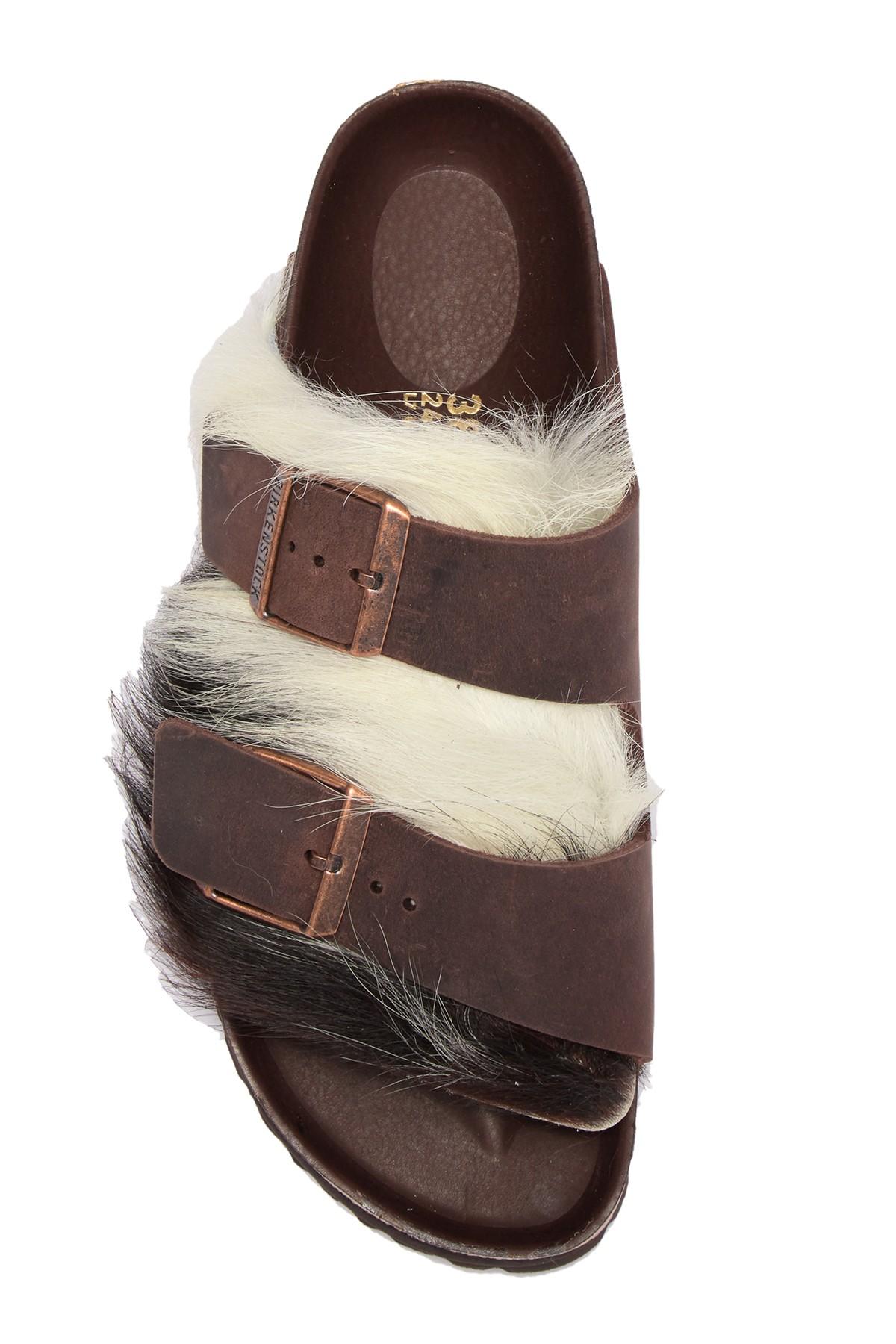 birkenstock fur slides