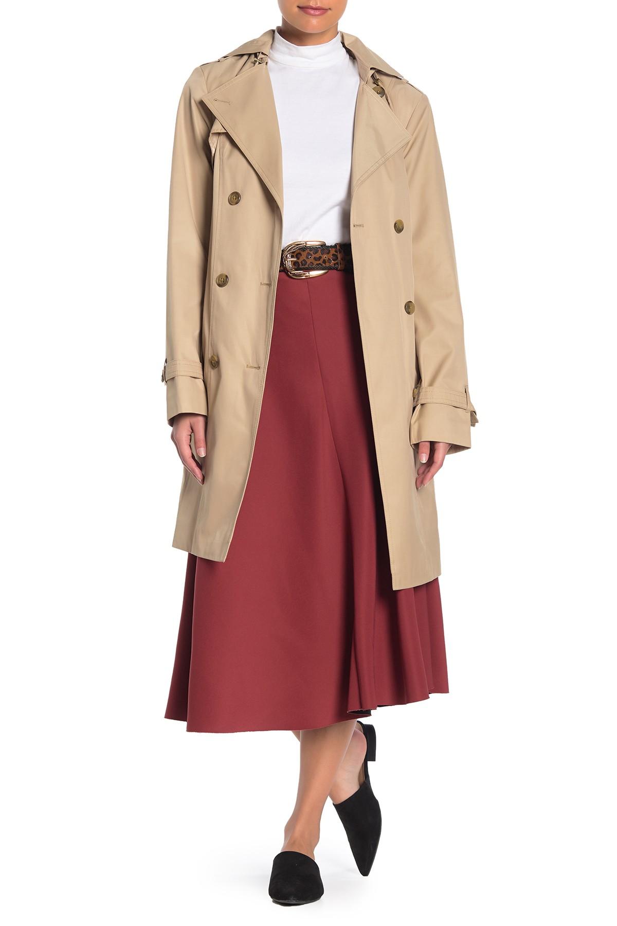 Cole haan hooded trench coat Clearance