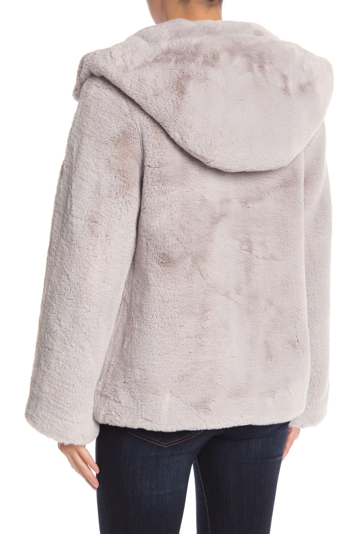 bcbgmaxazria faux fur coat