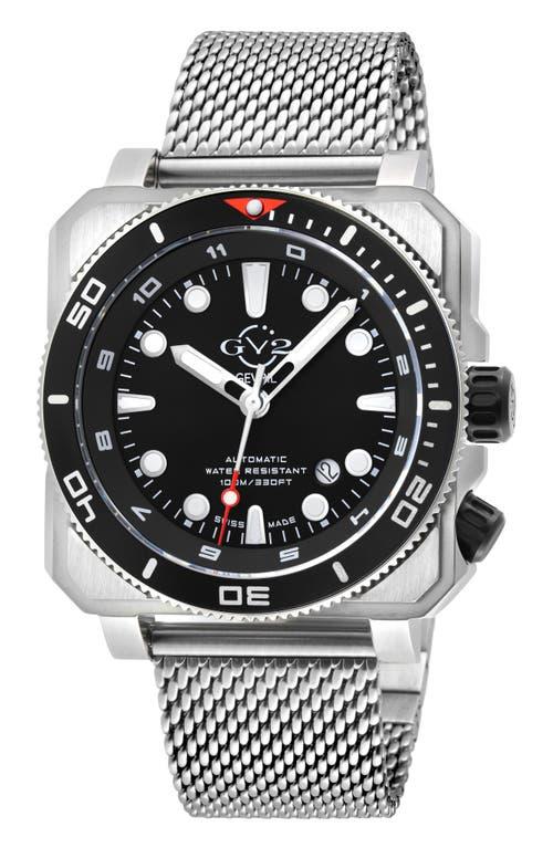 Gv2 Xo Submarine Swiss Automatic Mesh Strap Watch 44Mm in Gray for Men Lyst