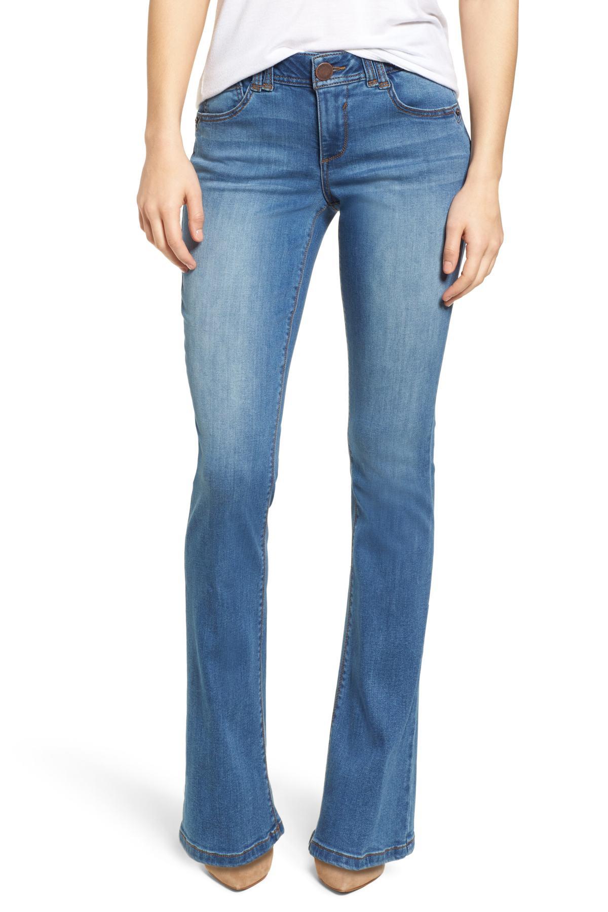 Wit & Wisdom Ab-solution Itty Bitty Bootcut Jeans in Blue | Lyst