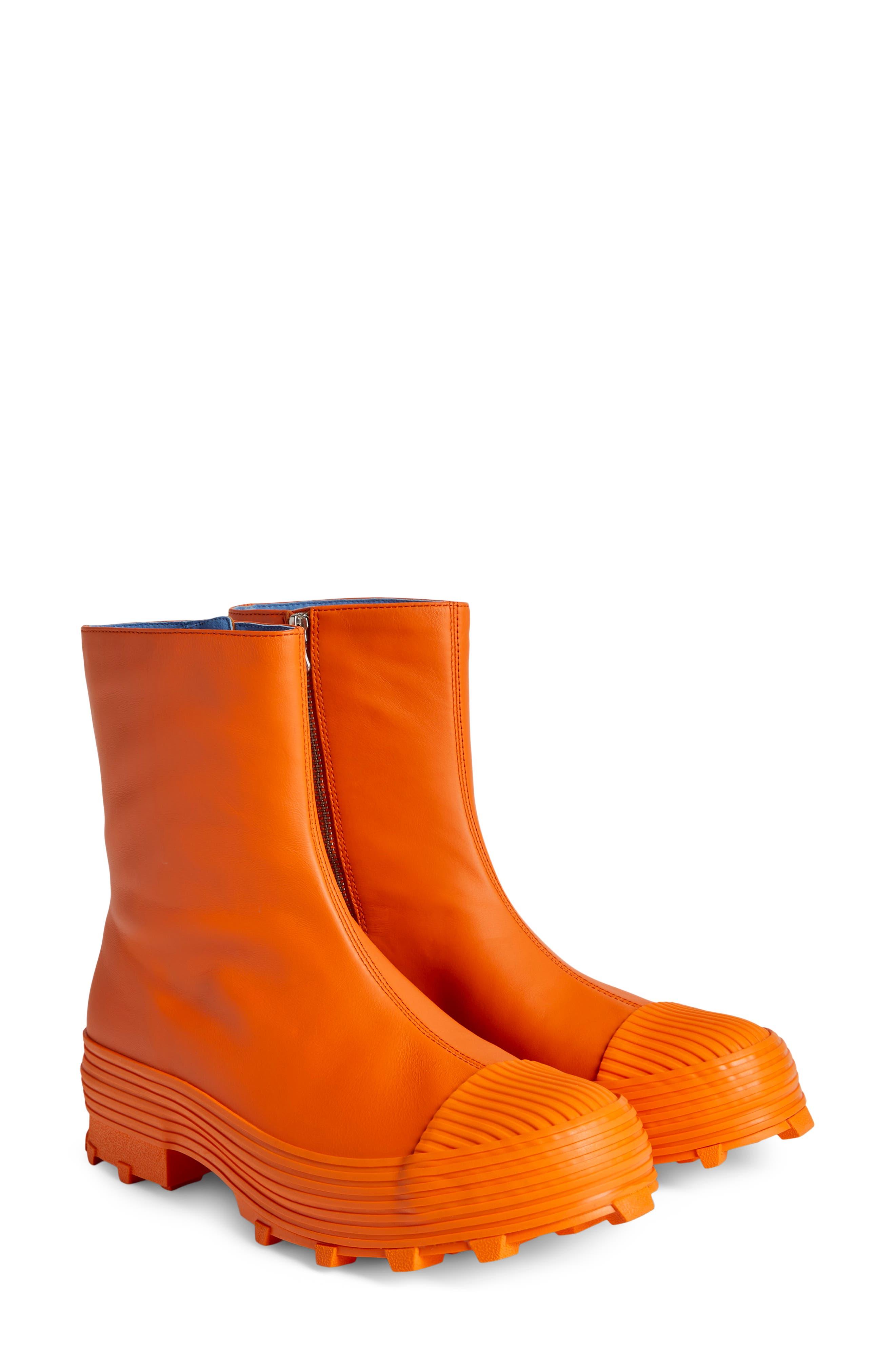 CAMPERLAB Traktori Leather Boot in Orange for Men | Lyst