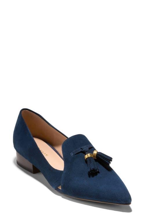 Cole Haan Vanya Tassel Flat in Blue | Lyst