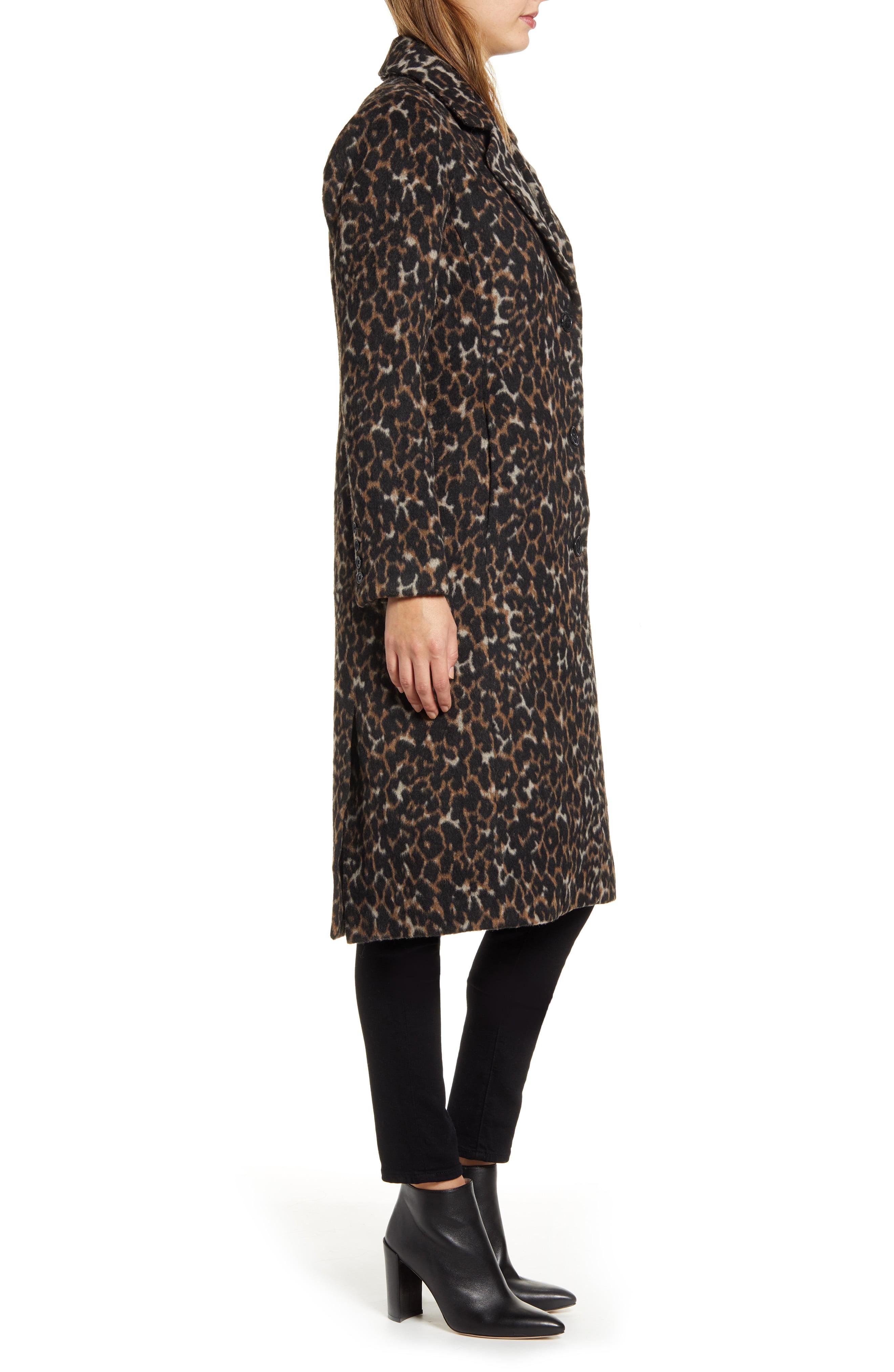 bernardo fashions leopard coats & jackets