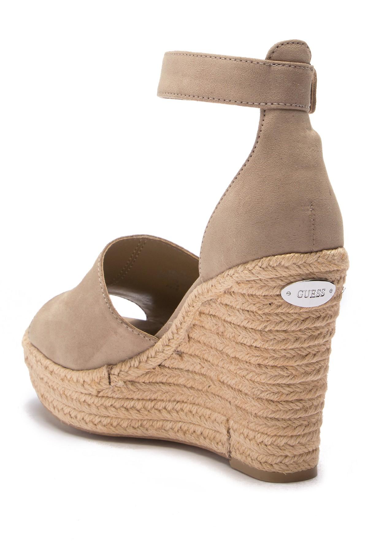 guess haleey espadrille wedge