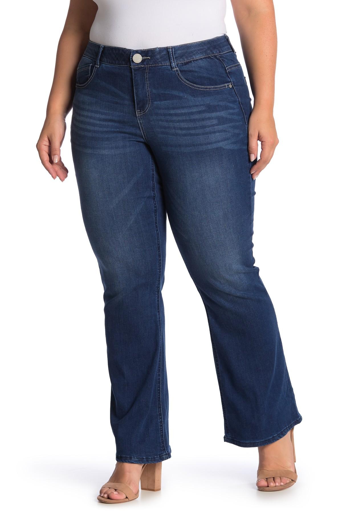 Democracy Denim Ab Tech Bootcut Jeans (plus Size) in Blue - Lyst