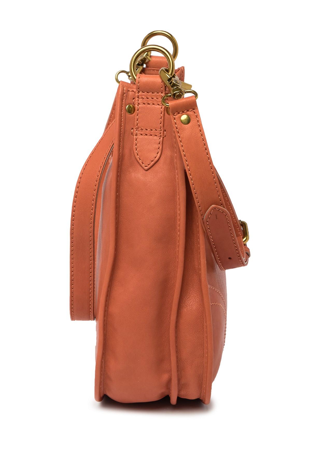 Frye madison north south leather crossbody sale