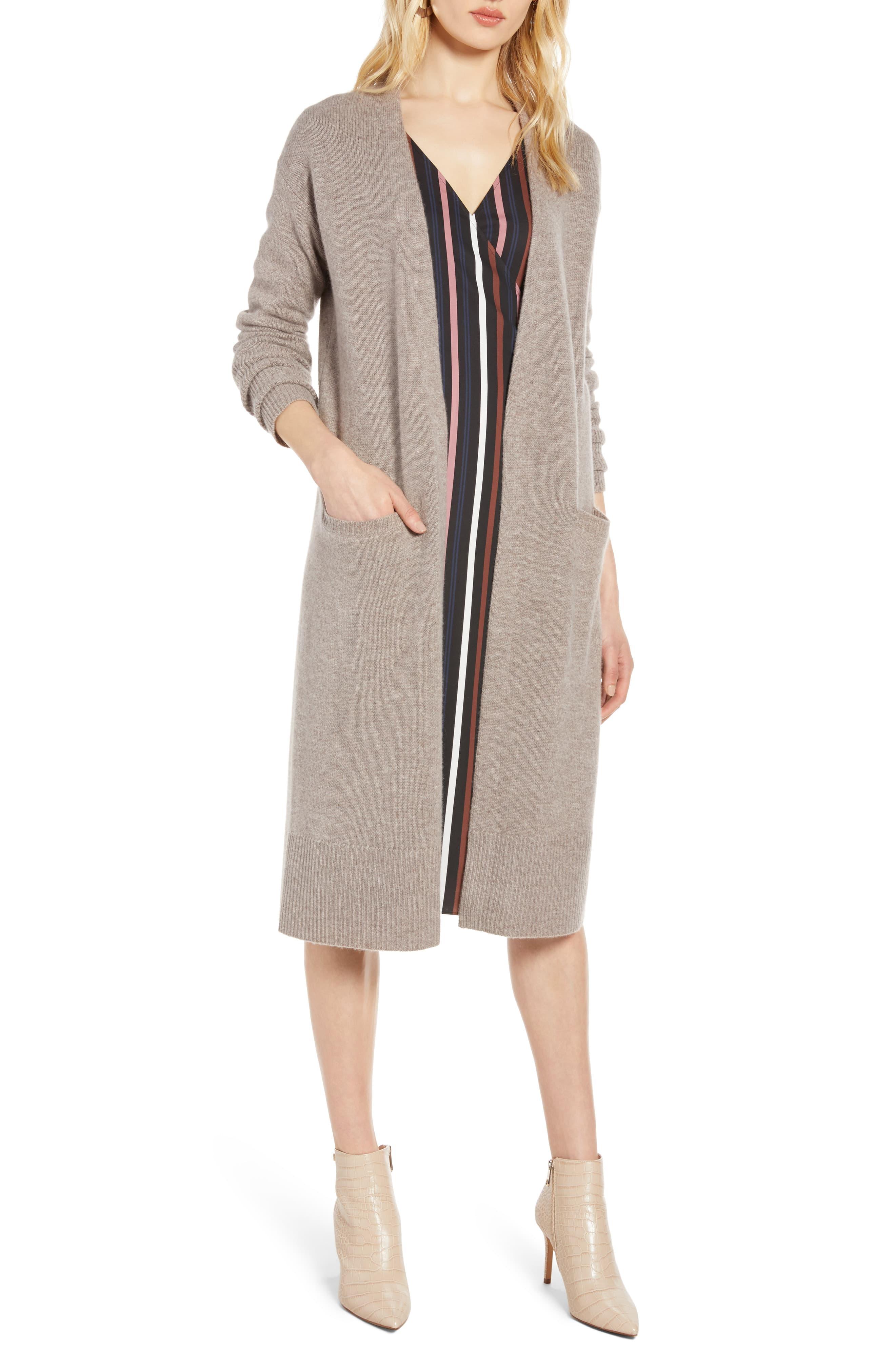 halogen wool & cashmere long cardigan