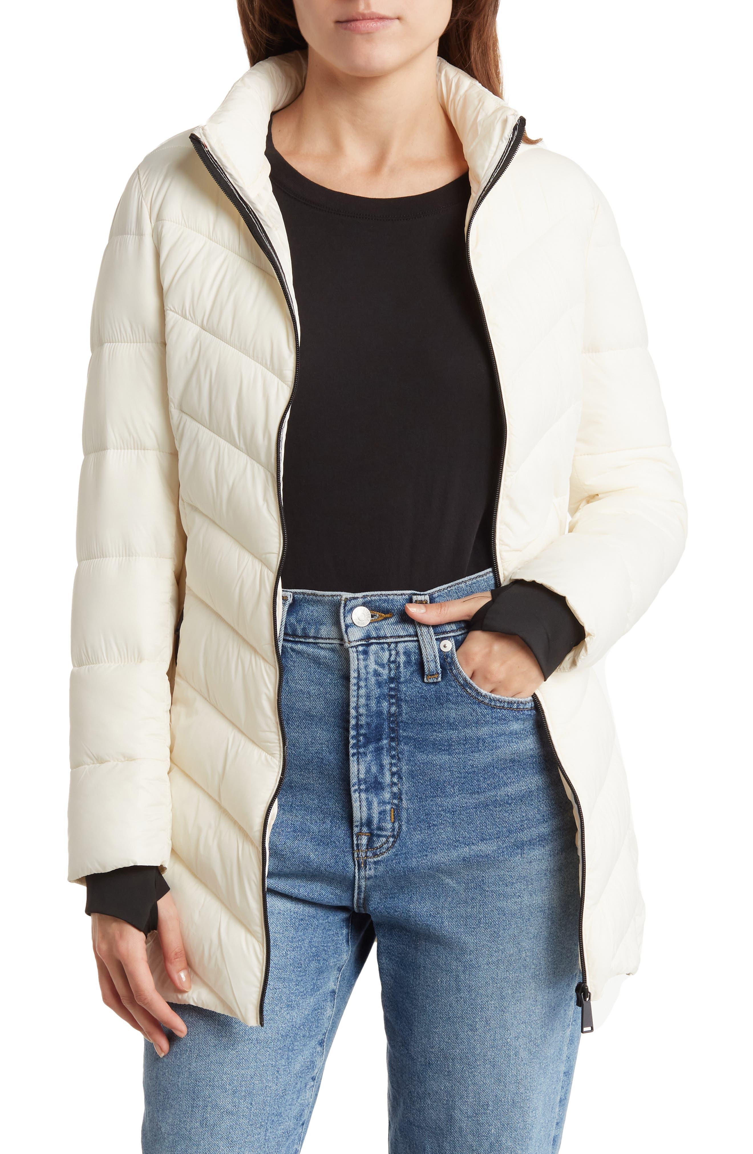 Love Tree Long Sleeve Puffer Jacket In Ivory At Nordstrom Rack in Blue |  Lyst