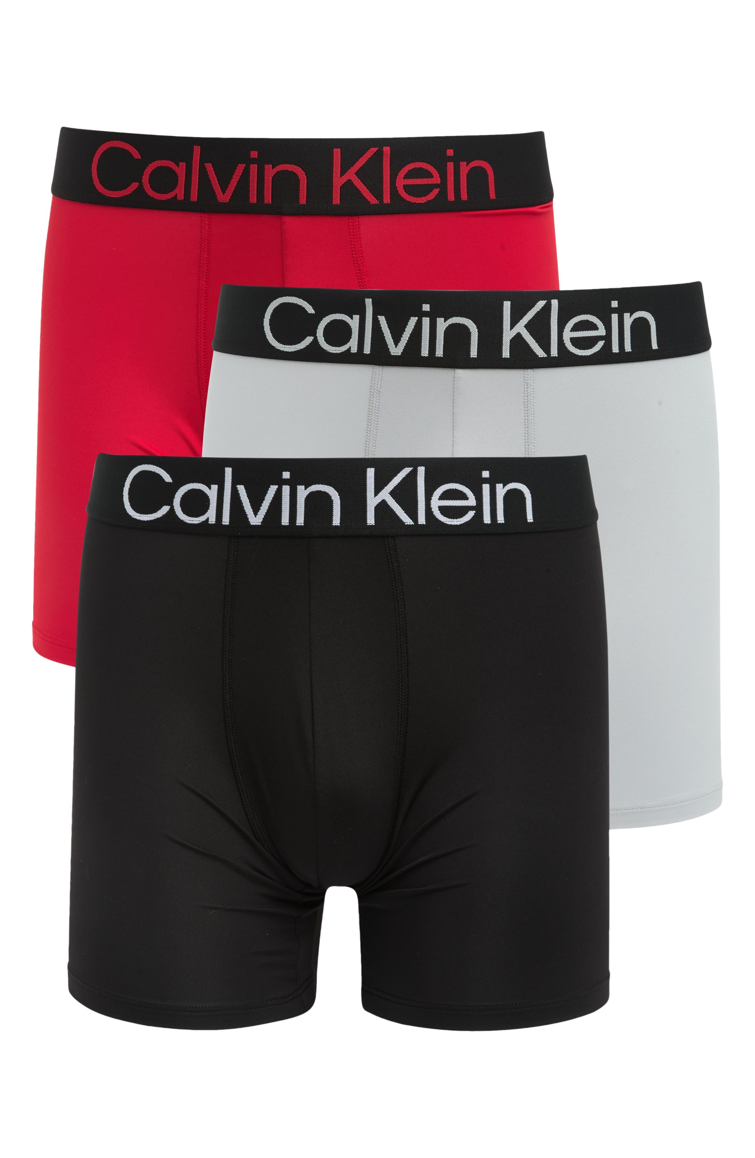 Calvin Klein Bold Logo 3 pack Boxer Briefs in Black for Men Lyst