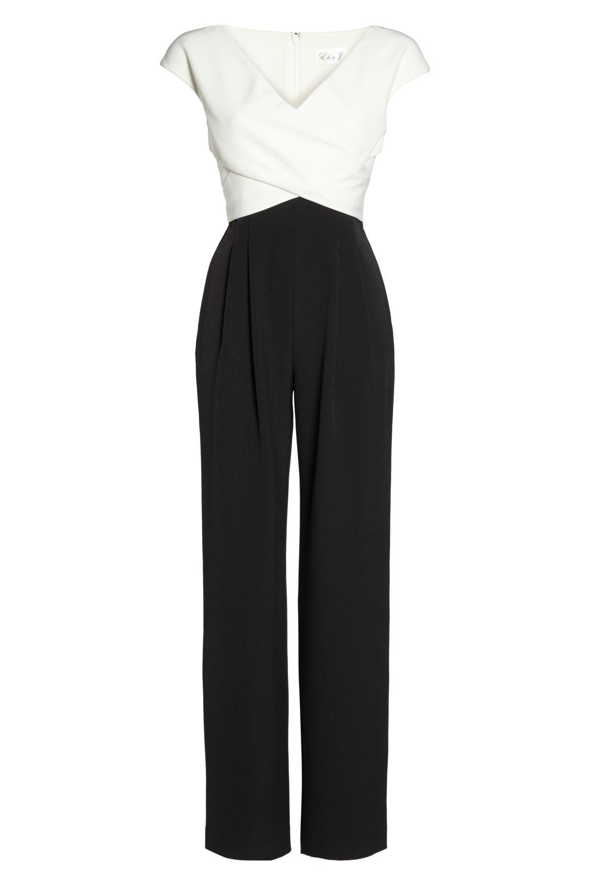 eliza j cap sleeve jumpsuit
