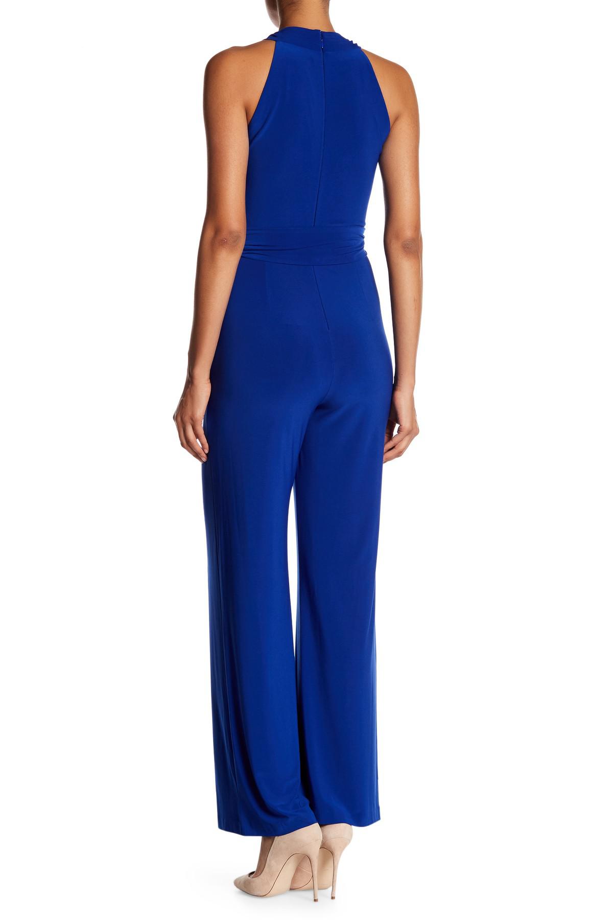 tahari jumpsuit blue