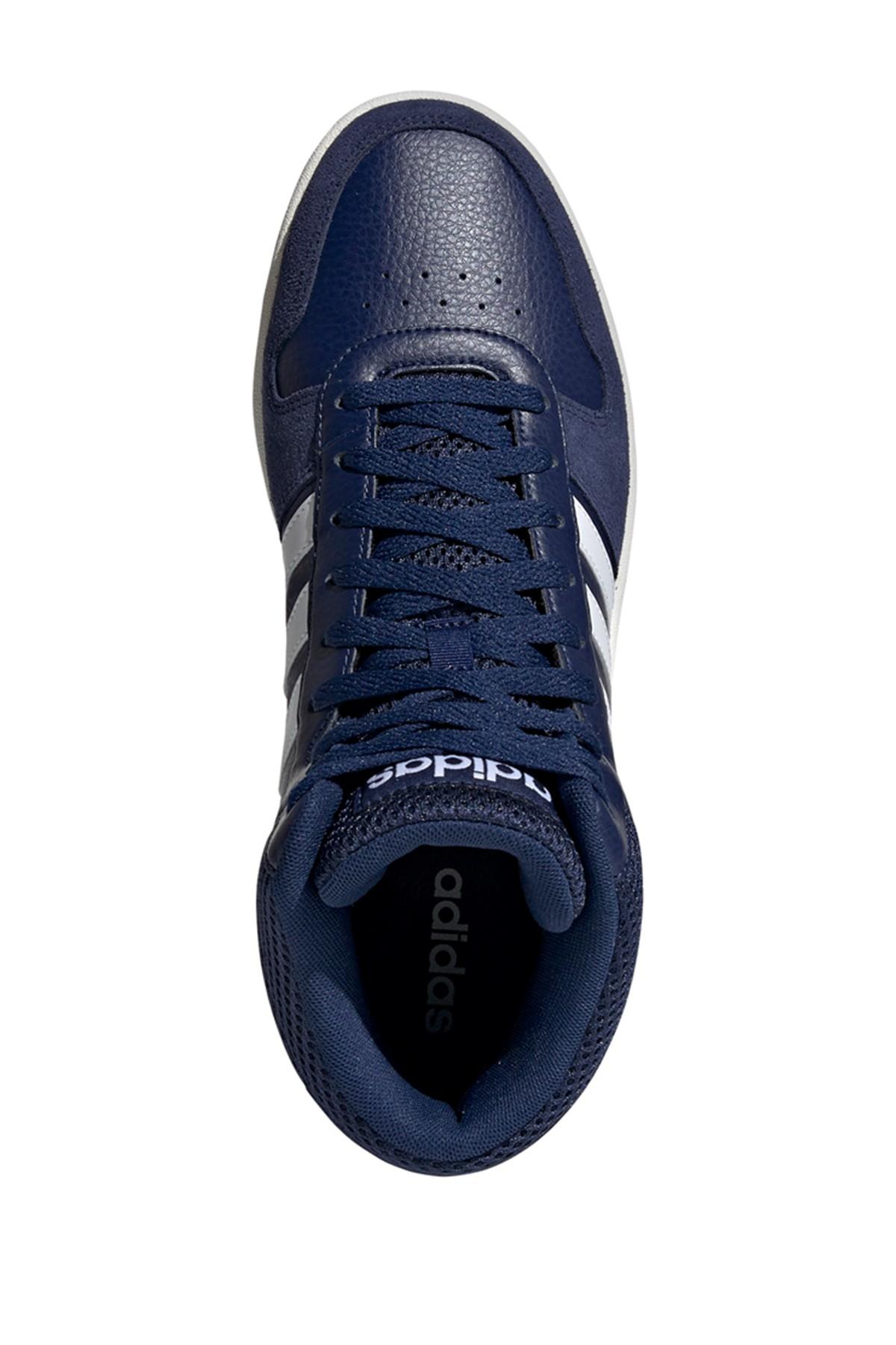 adidas Leather Hoops 2.0 Mid Sneaker in Navy (Blue) for Men | Lyst