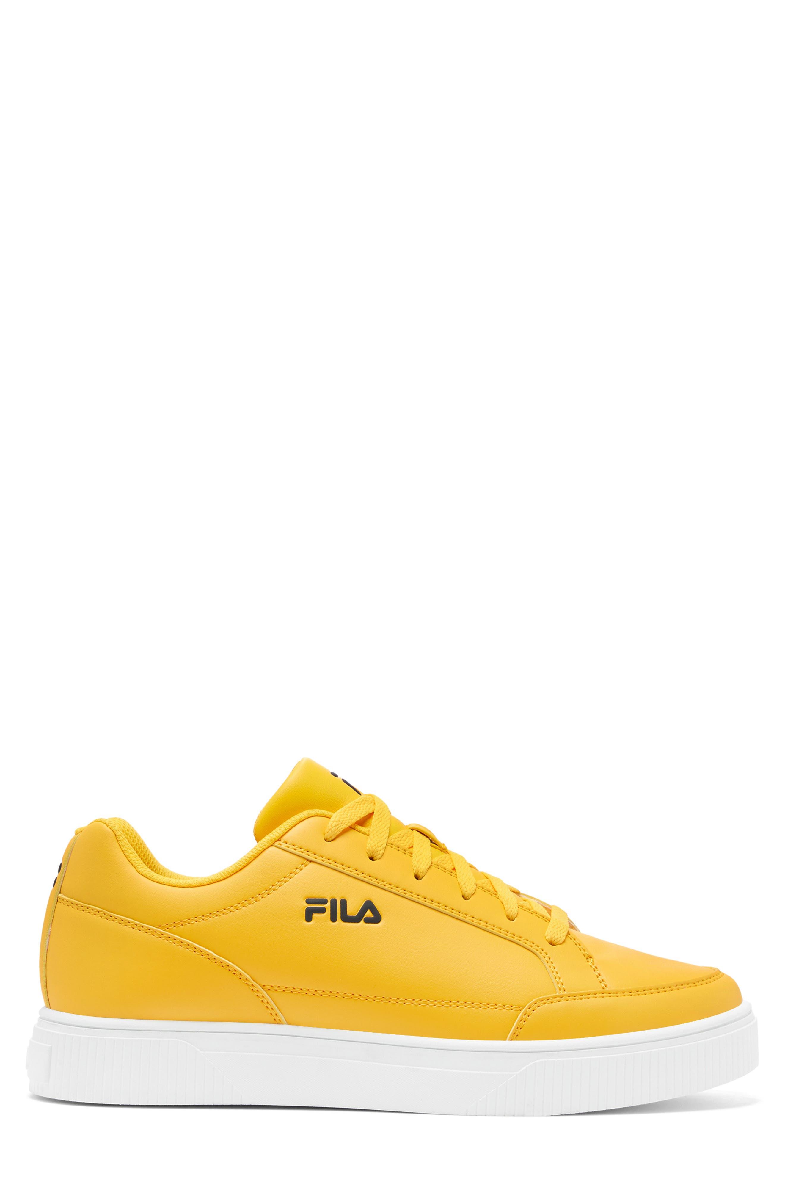 Fila Unlock Court Sneaker In Citrus/black/white At Nordstrom Rack in Yellow  for Men | Lyst