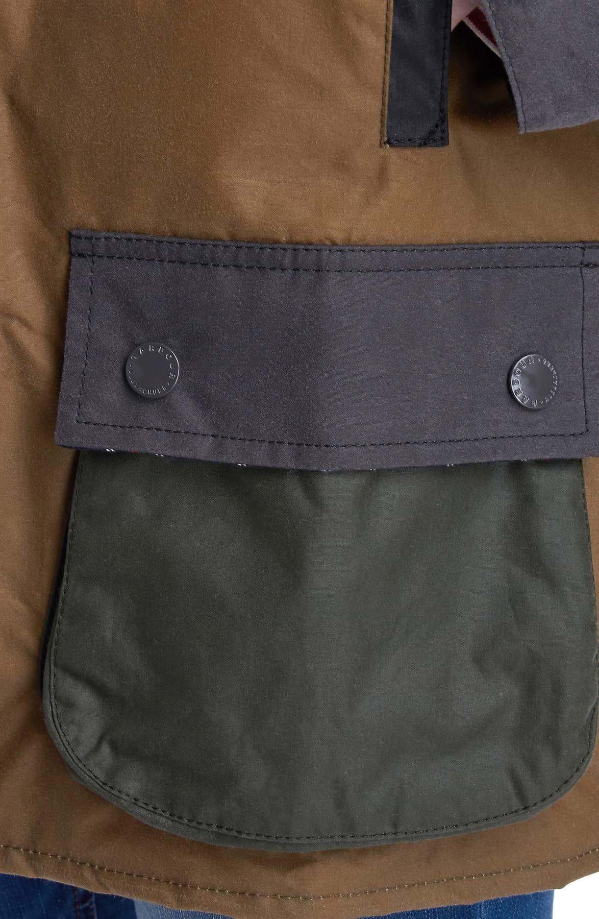 Barbour by alexachung patch waxed cotton jacket sale