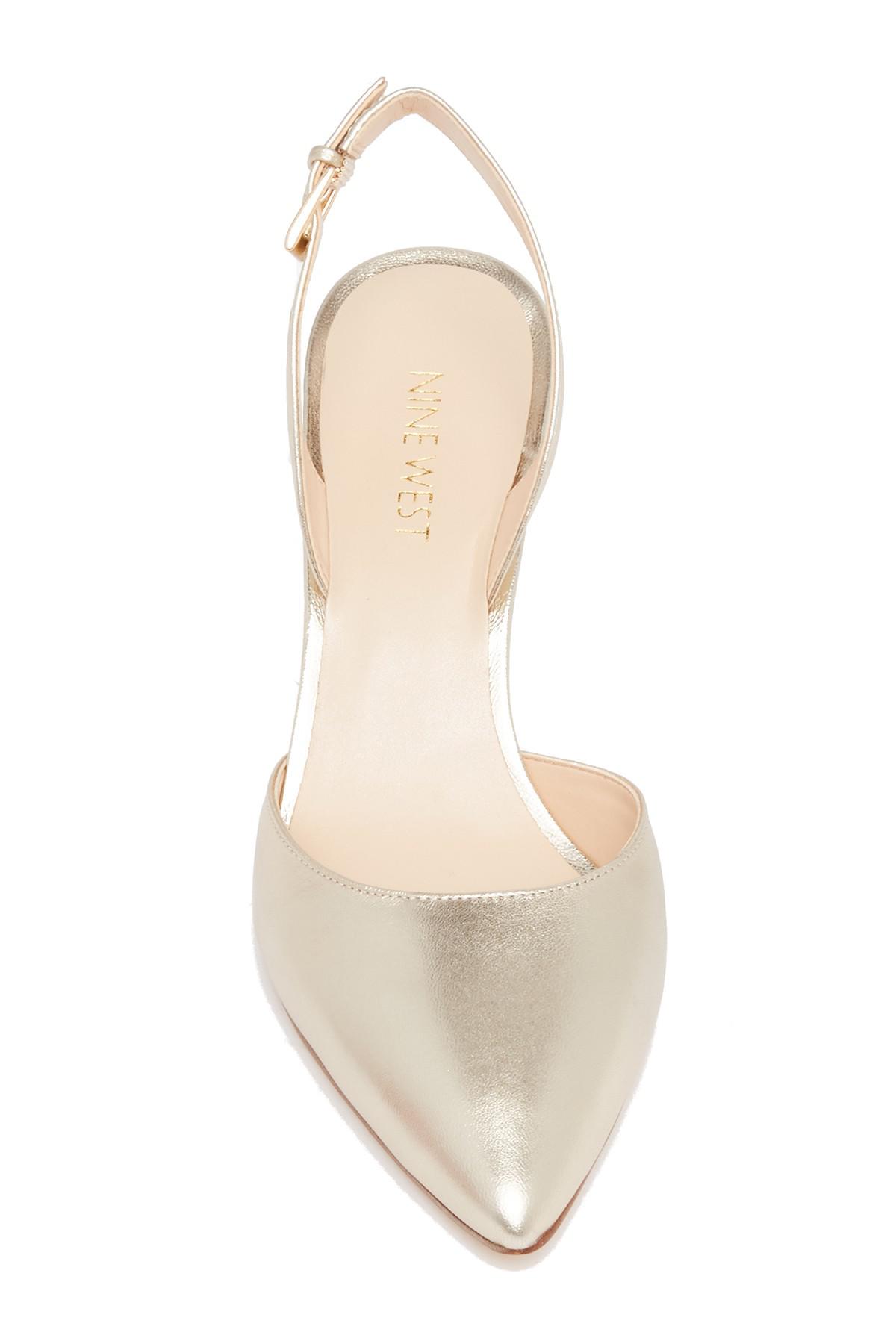 nine west epiphany slingback leather pump
