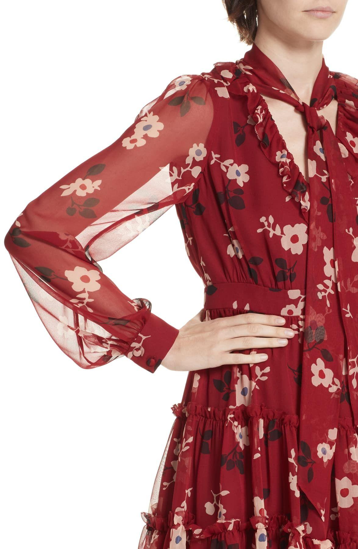 camelia chiffon mini dress
