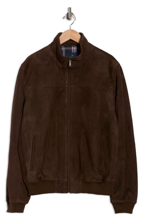 Brooks Brothers Suede Zip Up Jacket in Brown for Men | Lyst