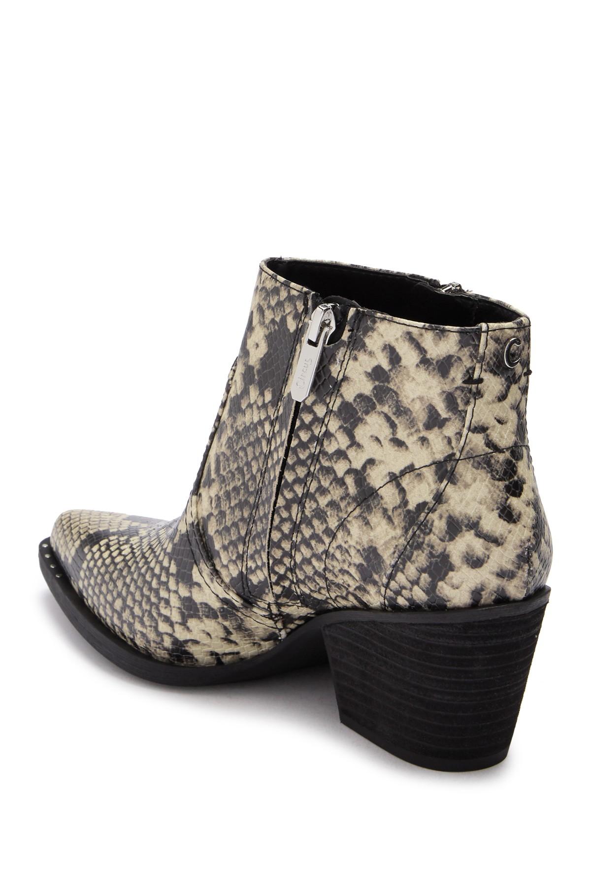 circus by sam edelman snakeskin booties