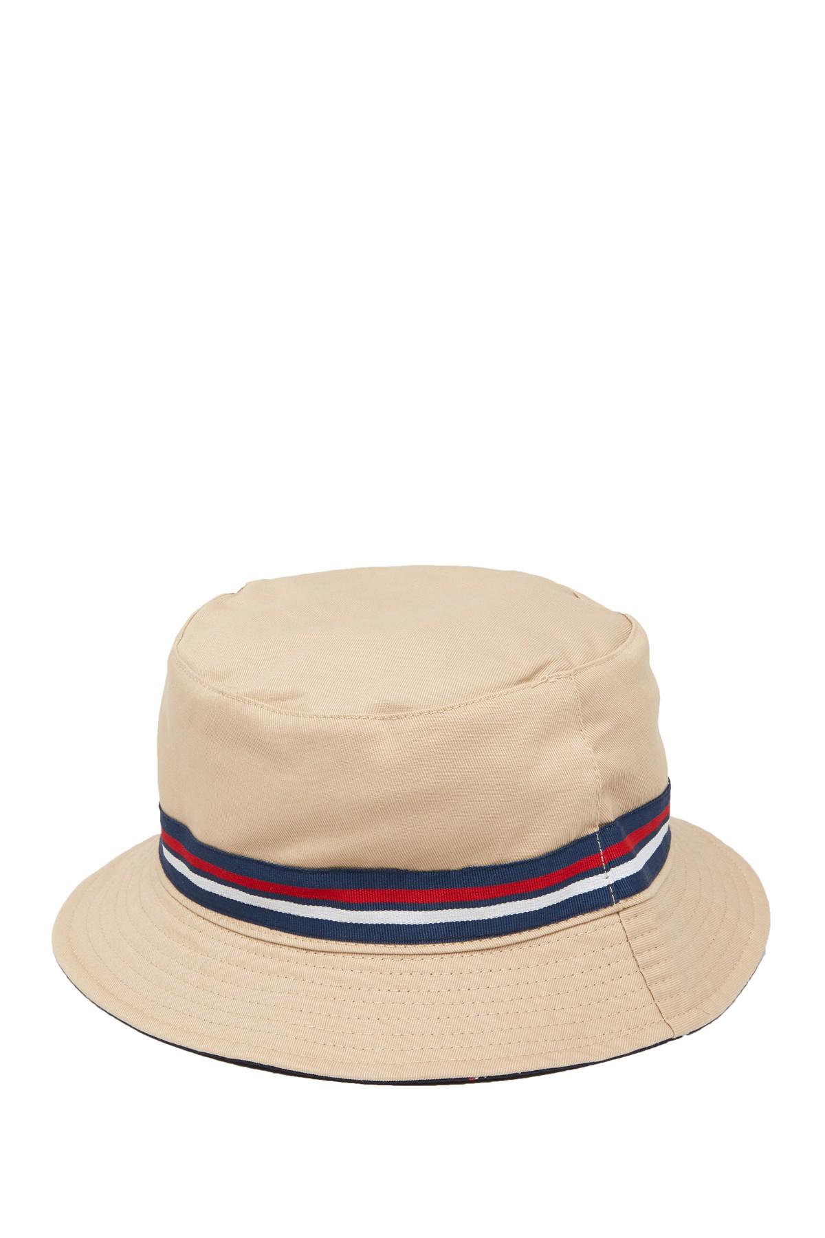 Fila Heritage Reversible Bucket Hat in Natural for Men | Lyst