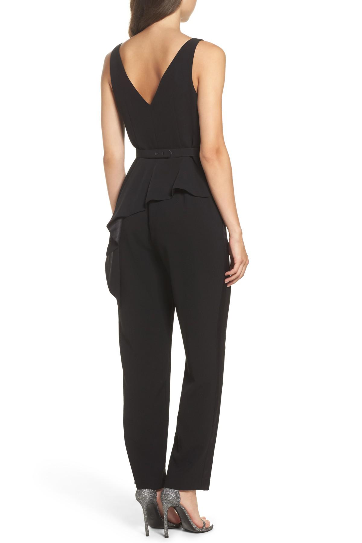 vince camuto peplum jumpsuit