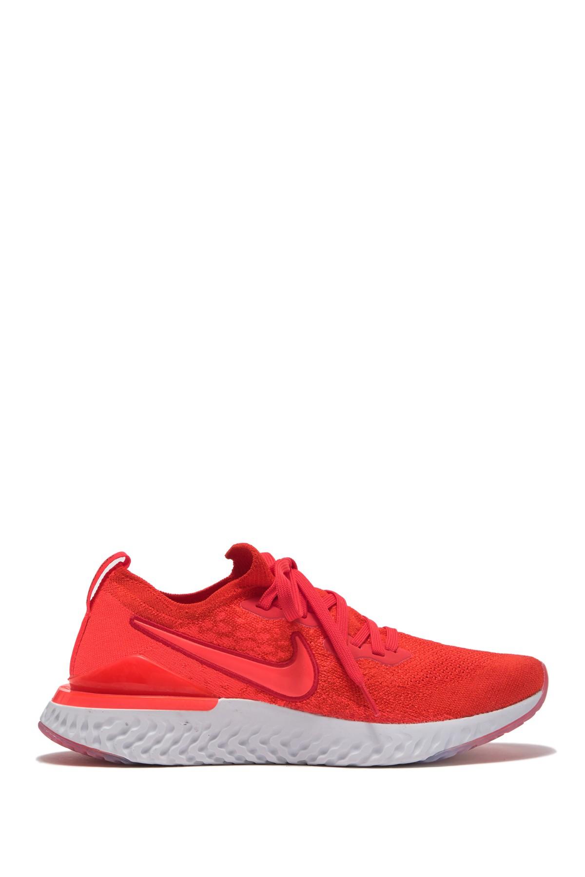 epic react flyknit 2 white red