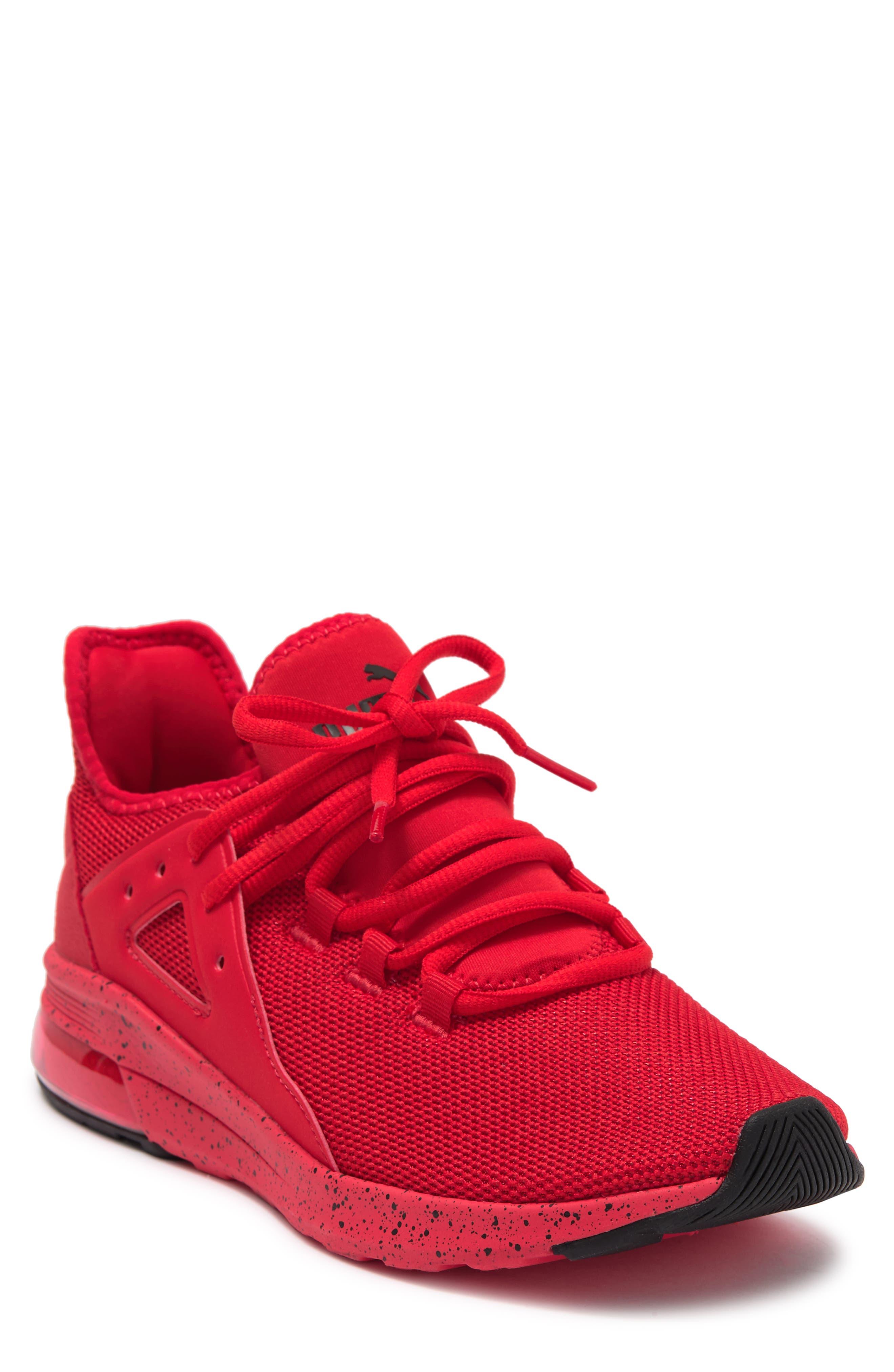 PUMA Electron Street Speckle Athletic Sneaker In High Risk Red- Black At  Nordstrom Rack for Men | Lyst