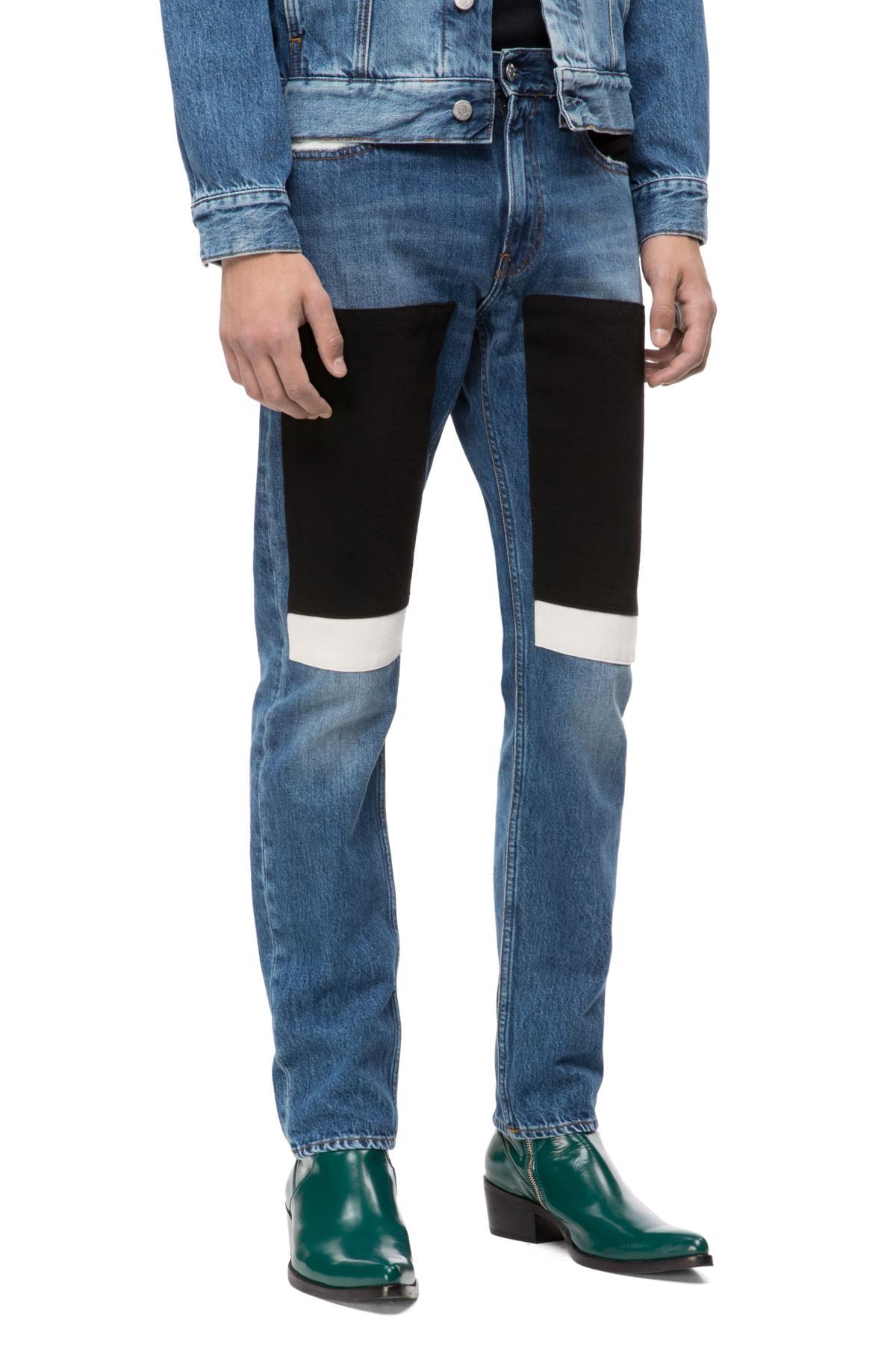 calvin klein patch jeans