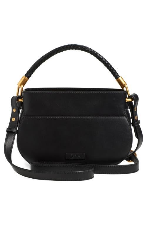 Vince Camuto Leather Top Handle Satchel Bag in Black Lyst