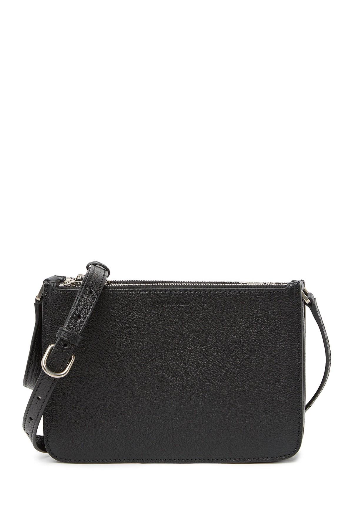 Burberry triple zip grainy leather crossbody bag discount