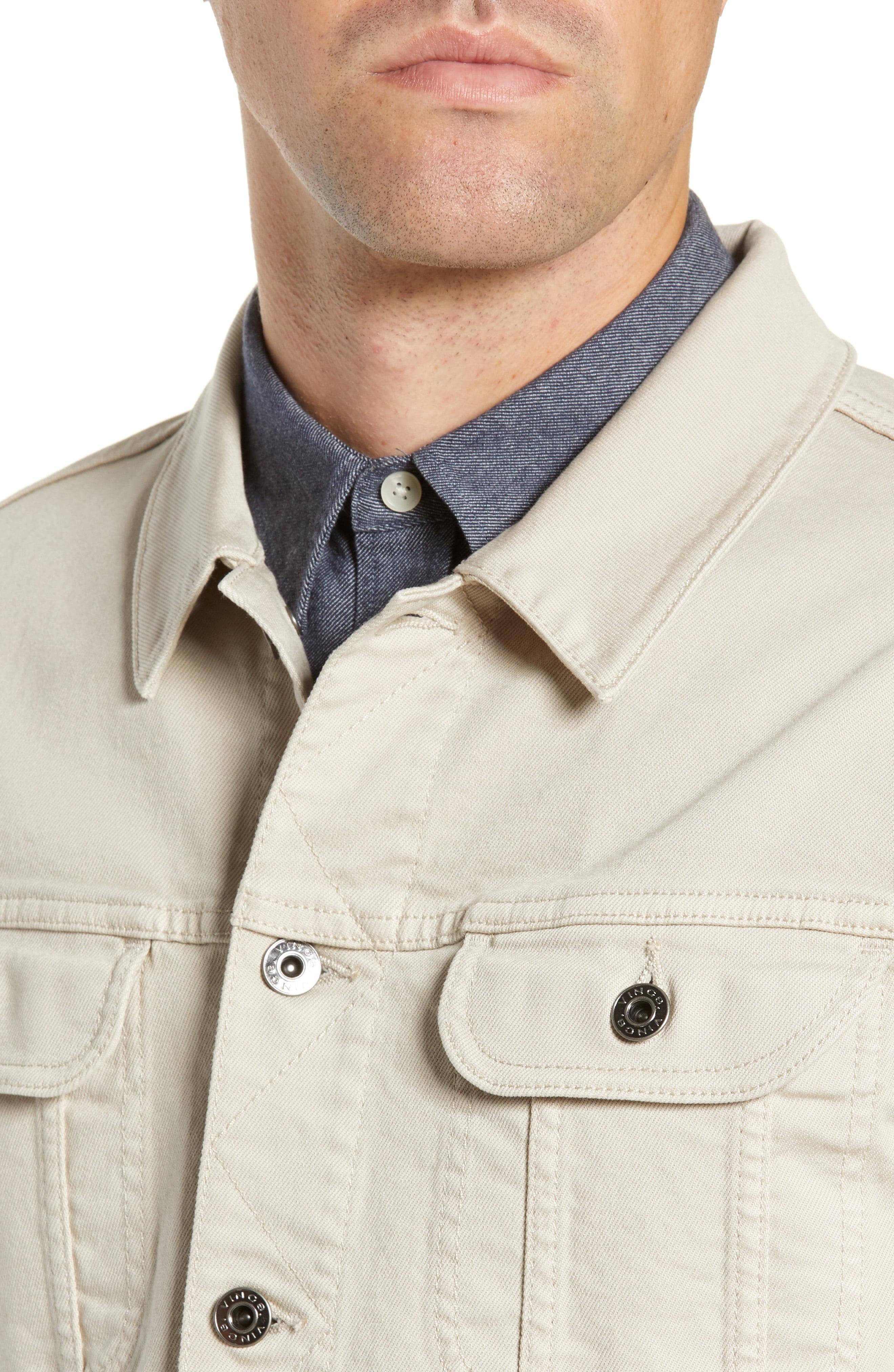 vince cropped denim jacket