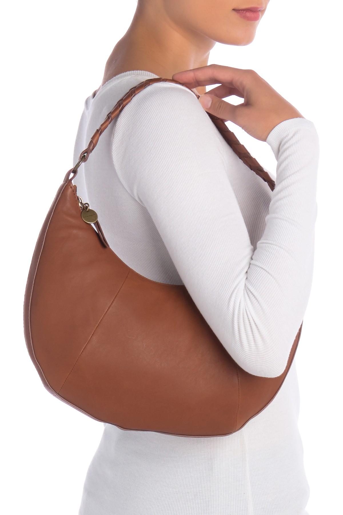 Lucky Brand Vala Leather Shoulder Bag in Brown Lyst