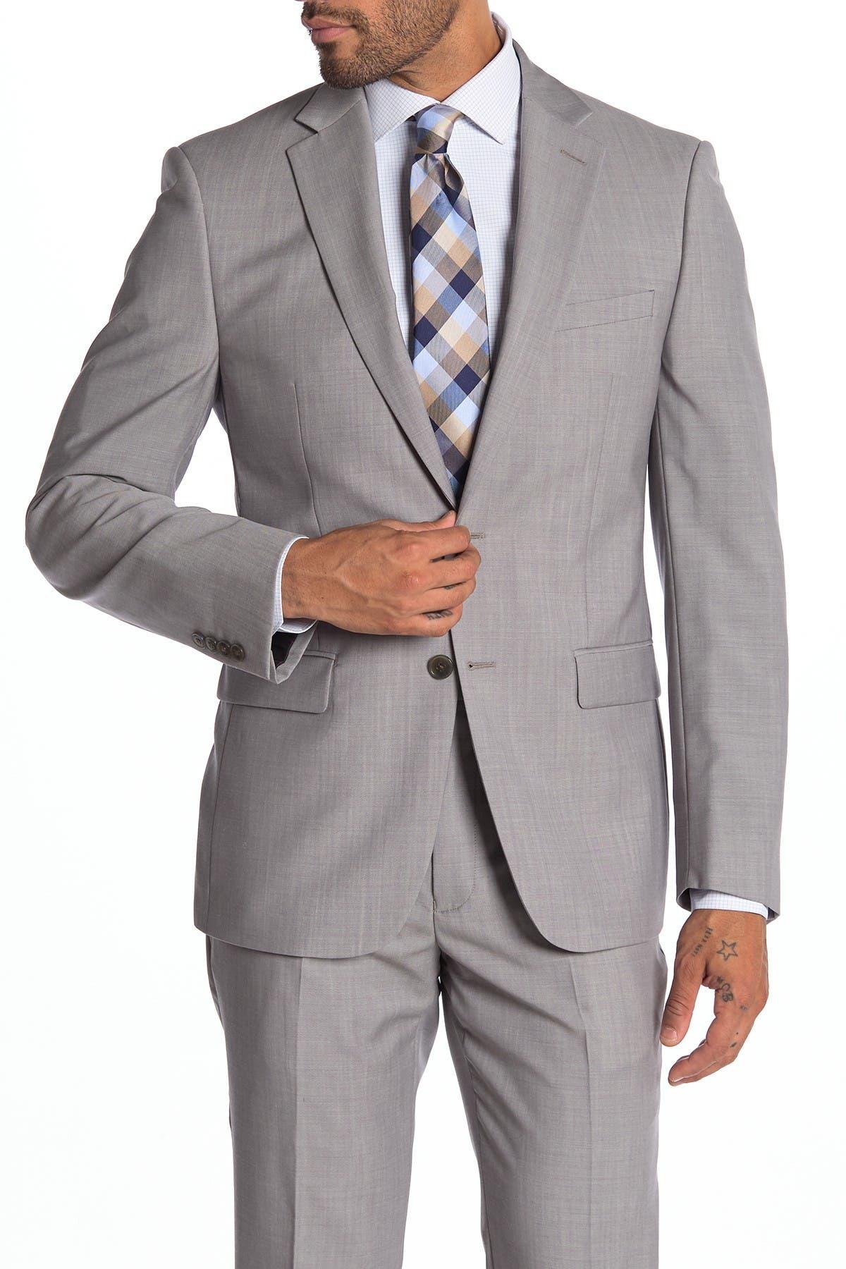 Calvin Klein Malbin Slim Fit Notch Lapel Wool Sport Coat in Gray for Men