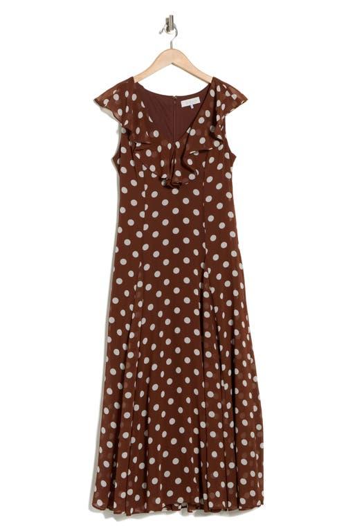 wayf dress brown WAYF Flutter Sleeve Dress – Royaltique