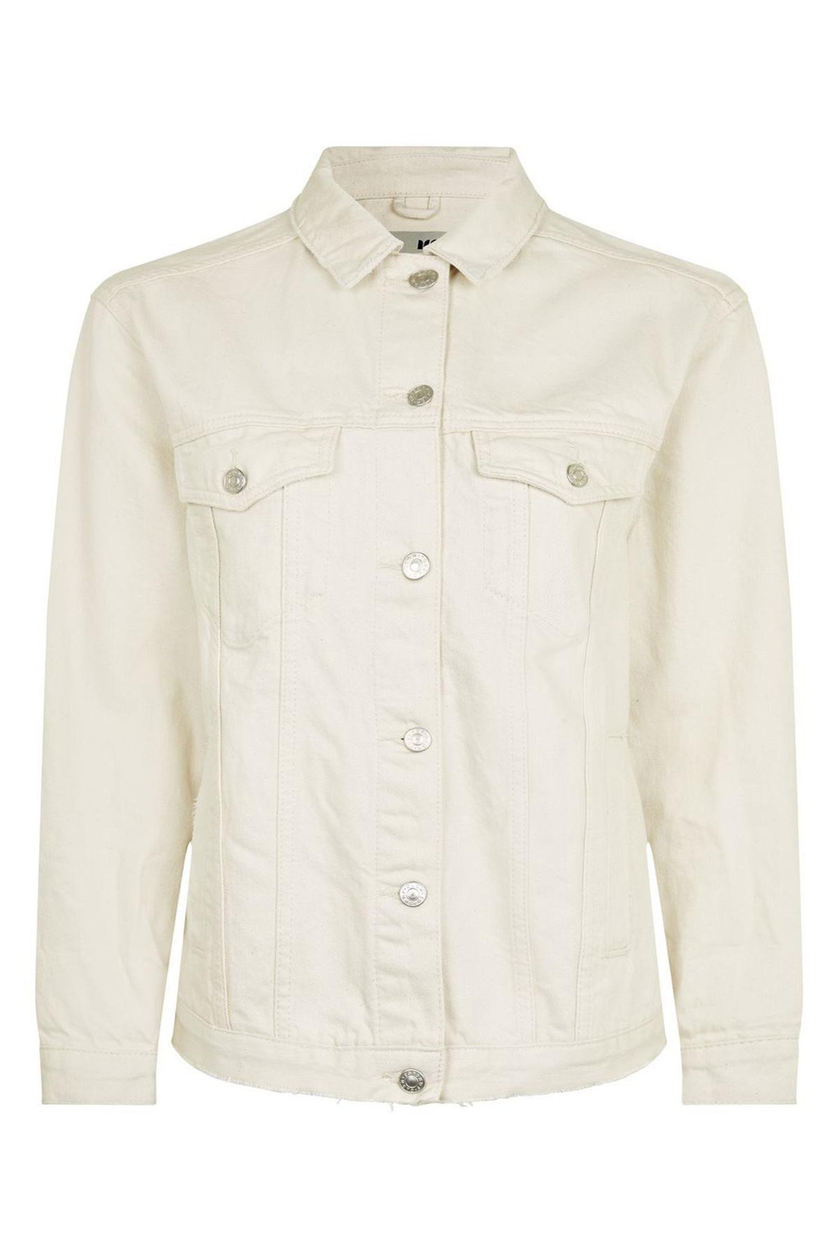 topshop cream denim jacket