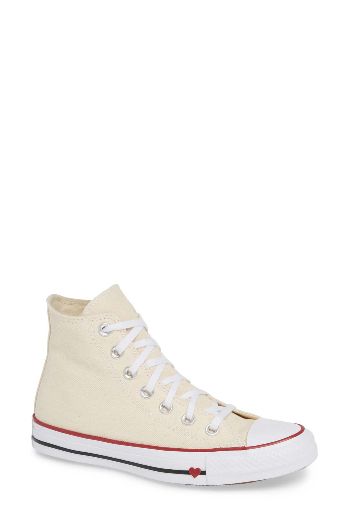 natural converse high tops