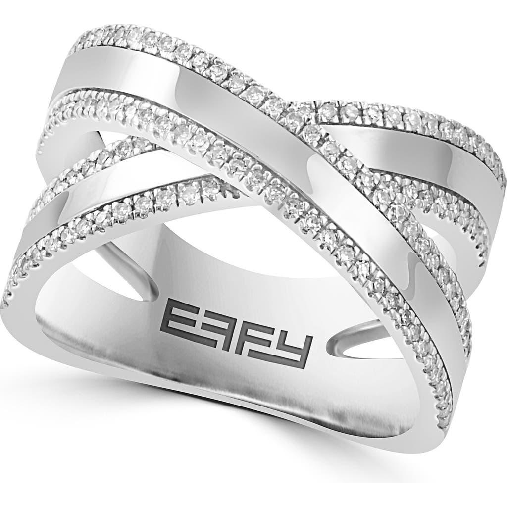 EFFY Sterling Silver Diamond Band Ring main image 1