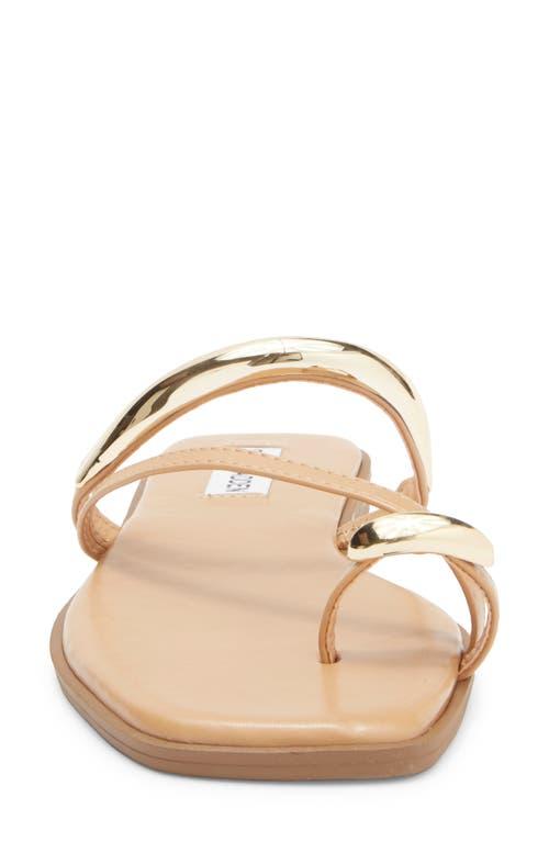 Steve Madden Arley Square Toe Sandal in Natural | Lyst