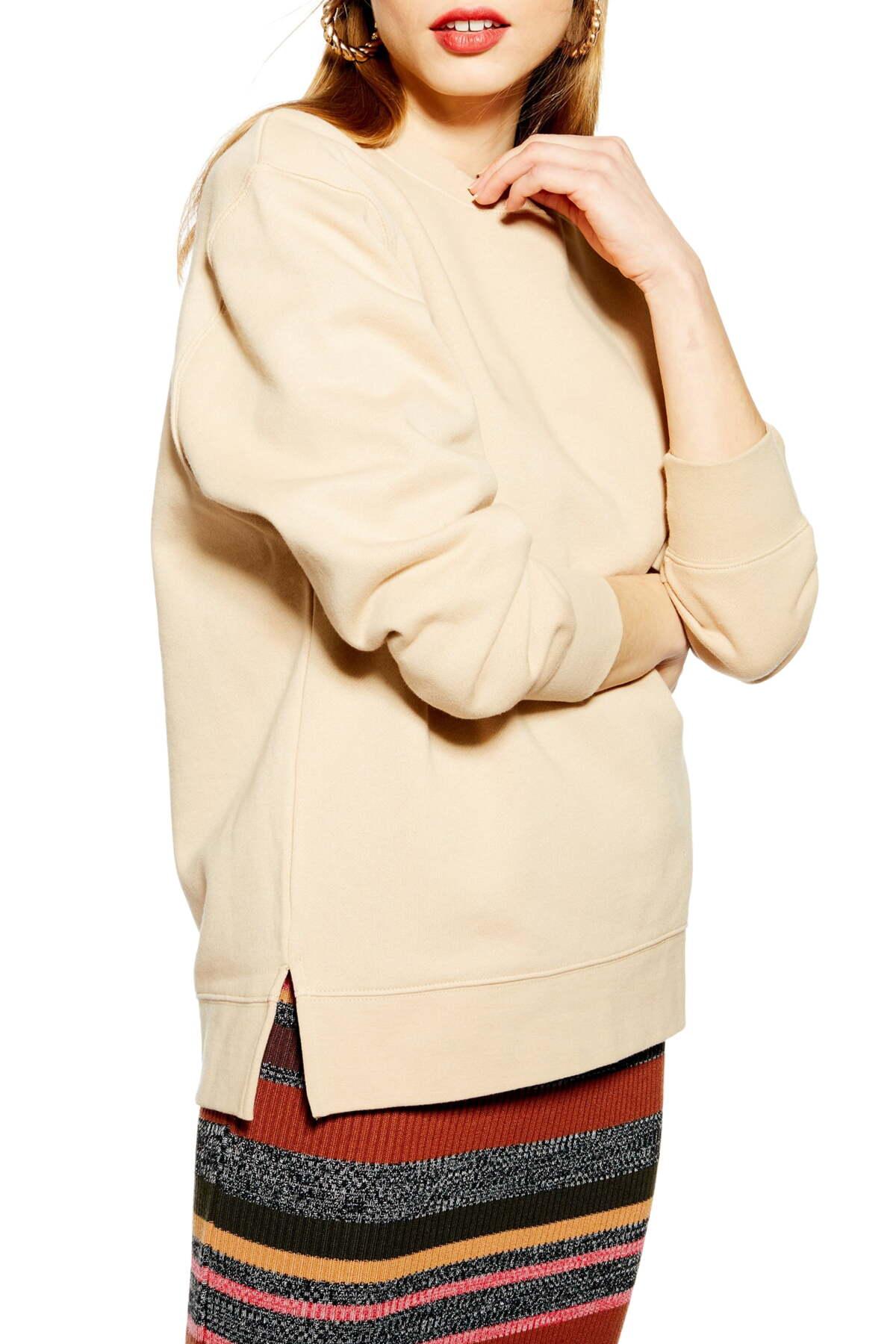 split hem sweatshirt