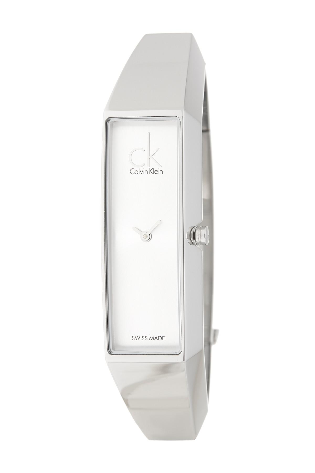 Calvin klein rectangular watch Clearance