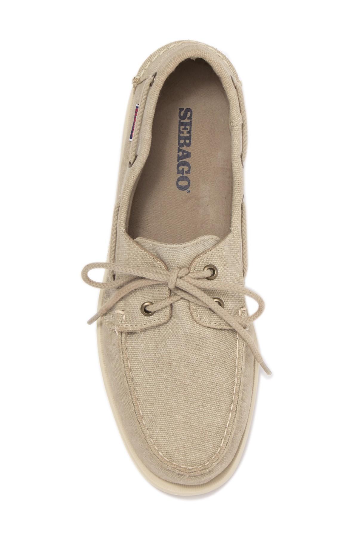sebago docksides canvas